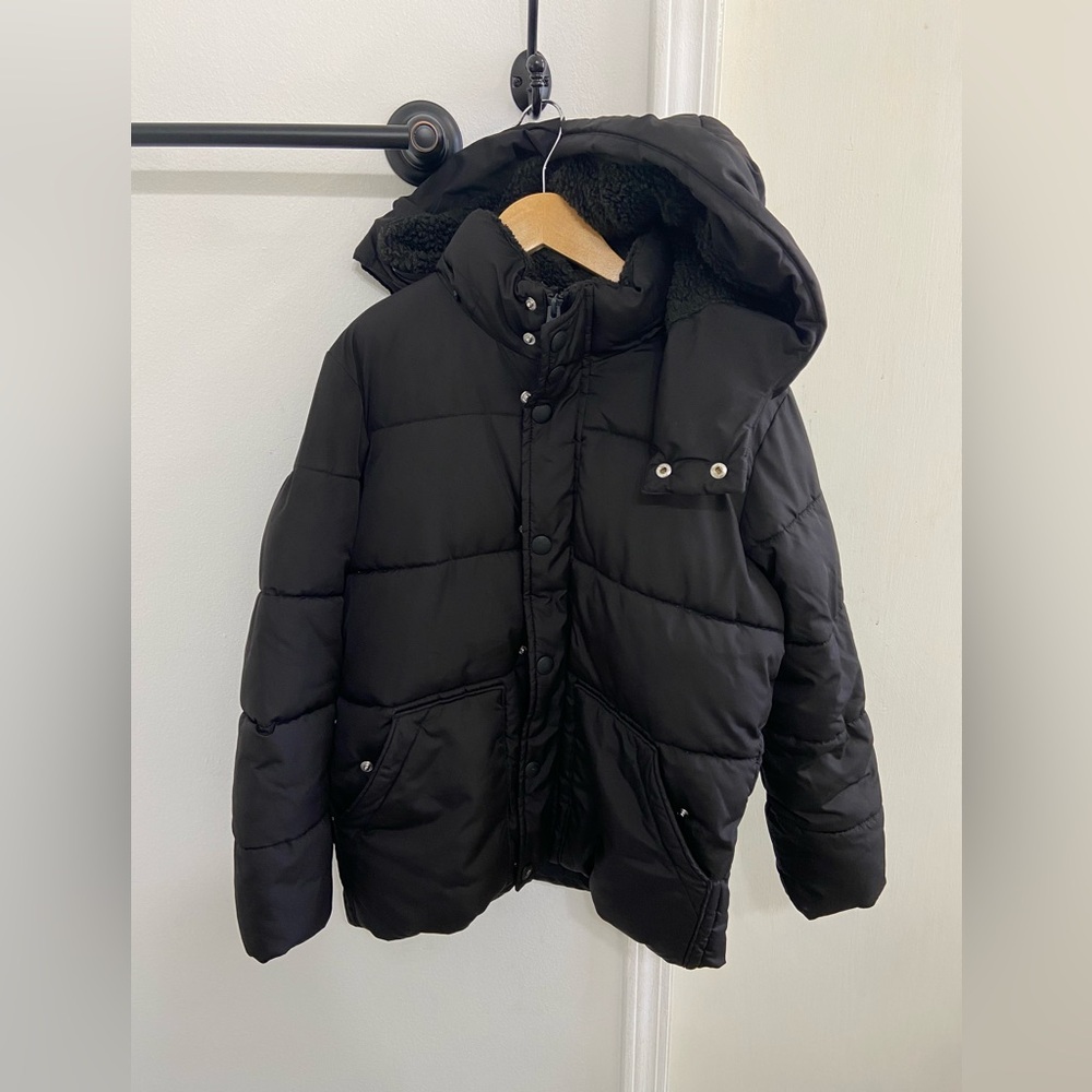 GAP Kids Boys Cold Control Water Resistant Hooded Winter Puffer Jacket